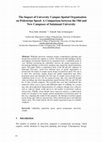 Research paper thumbnail of The Impact of University Campus Spatial Organisation on Pedestrian Speed: A Comparison between the Old and New Campuses of Sulaimani University