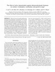 Research paper thumbnail of The effect of active immunization against adrenocorticotropic hormone on cortisol, β-endorphin, vocalization, and growth in pigs1