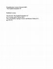 Research paper thumbnail of The English Konjunktiv II