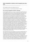 Research paper thumbnail of Apostolos Lampropoulos, « Entre hospitalité et intimité, droit de regards pour plus-d’un », in Manzari, Francesca – Lojkine, Stéphane (dir.) : « Derrida 2021 : Déconstruction et biopolitique », Malice : le magazine des littératures & des cultures à l’ère du numérique 13 (2022) ; en ligne.