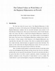 Research paper thumbnail of The Cultural Values on Work Ethics of the Buginese-Makassarese on Proverb
