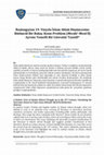 Research paper thumbnail of Başlangıçtan 19. Yüzyıla İslam Ahlak Düşüncesine Bütüncül Bir Bakış: Konu-Problem (Mevḍūʿ-Mesāʾil) Ayrımı Temelli Bir Literatür Tasnifi, [A Holistic View of Islamic Ethical Thought up to the 19th Century: Classifying the Literature Based on Topic-Issue (Mawḍūʿ-Masāʾil) Distinction]