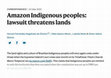 Research paper thumbnail of Amazon Indigenous peoples: lawsuit threatens lands.