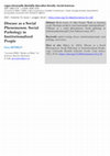 Research paper thumbnail of Disease as a Social Phenomenon. Social Pathology in Institutionalized People