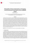 Research paper thumbnail of Rationalities of Green Urbanization in Chongqing: Local Environment at the Service of Eco-Capitalist Logics?