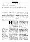 Research paper thumbnail of A Global Scale to Measure the Quality of the Family Environment