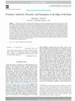 Research paper thumbnail of Frontiers: Authority, Precarity, and Insurgency at the Edge of the State