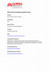 Research paper thumbnail of Weed seeds on clothing: A global review