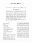 PDF) Biostatistical Methods in Epidemiology