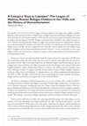 Research paper thumbnail of A Category “Easy to Liquidate”: The League of  Nations, Russian Refugee Children in the 1920s and  the History of Humanitarianism