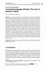 Research paper thumbnail of Contrasting language attitudes: The case of Spanish in Basel