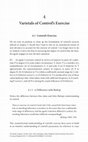 Research paper thumbnail of Varietals of Control’s Exercise