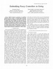 Research paper thumbnail of Embedding fuzzy controllers in golog