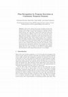 Research paper thumbnail of Plan Recognition by Program Execution in Continuous Temporal Domains