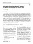 Research paper thumbnail of Human–Robot Companionship: Cultural Ideas, Limitations, and Aspirations. An Analysis of Sex Robot Marketing Videos