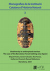 Research paper thumbnail of Monografies de la Institució Catalana d’Història Natural Biodiversity in anthropized marinas The case of the Barcelona Forum bathing area (Spain)