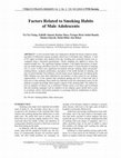Research paper thumbnail of Factors Related to Smoking Habits of Male Adolescents