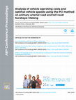 PDF) Determining the optimum toll level for freight vehicles in
