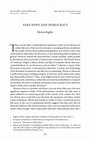 Research paper thumbnail of Fake News and Democracy