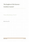 Research paper thumbnail of Kingdom of the Heavens - translator trauma?