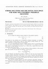 Research paper thumbnail of Strong solutions and the initial data space for some non-uniformly parabolic equations