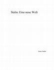 Research paper thumbnail of Stalin: Eine neue Welt