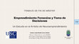 Research paper thumbnail of Thesis defence presentation: Female Entrepreneurship and Decision Making, A Study in the Neuroentrepreneurship Domain