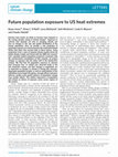 Research paper thumbnail of Future population exposure to US heat extremes
