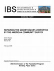 Research paper thumbnail of Repairing the Migration Data Reported by the American Community Survey