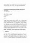 Research paper thumbnail of The grammatical expression of emotions in Tacana and other Takanan languages