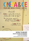 Research paper thumbnail of Gestalt Filmology. Insights on Form and Embodiment in the Film Experience