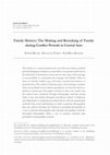 Research paper thumbnail of Family Matters: The Making and Remaking of Family during Conflict Periods in Central Asia