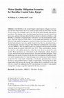Research paper thumbnail of Water Quality Mitigation Scenarios for Burullus Coastal Lake, Egypt