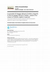 Research paper thumbnail of La prosodie du langage adress&eacute; &agrave; l&rsquo;enfant compar&eacute;e &agrave; celle du langage adress&eacute; &agrave; l'adulte : analyse d'un corpus en fran&ccedil;ais, anglais et japonais