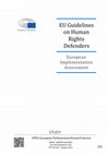 Research paper thumbnail of EU Guidelines on Human Rights Defenders: European  Implementation  Assessment