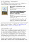 Research paper thumbnail of Conventional Food Plot Management in an Organic Coffee Cooperative: Explaining the Paradox