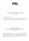 Research paper thumbnail of Grammar & Other Modes of the Mind