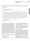Research paper thumbnail of A systematic review of taxane-containing regimens for metastatic breast cancer