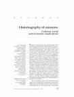 Research paper thumbnail of Historiography of missions: Cultural, social and economic implications