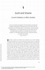 Research paper thumbnail of Chapter One Guilt and shame: current debates in affect studies