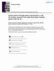 Research paper thumbnail of Green justice through policy and practice: a call for further research into tools that foster healthy green cities for all