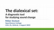 Research paper thumbnail of The dialexical set: A diagnostic tool for studying sound change