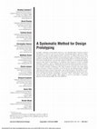 Research paper thumbnail of A Systematic Method for Design Prototyping