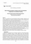 Research paper thumbnail of Self-revision and other-revision as part of translation competence in translator training