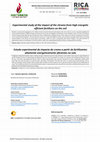 Research paper thumbnail of Estudo experimental do impacto do cromo a partir de fertilizantes altamente energeticamente eficientes no solo