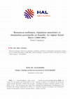 PDF) Ressources politiques, régulation autoritaire et domination ...