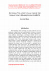 Research paper thumbnail of Sectoral Volatility Analysis of the Indian Stock Market using GARCH