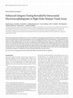 Research paper thumbnail of Enhanced Category Tuning Revealed by Intracranial Electroencephalograms in High-Order Human Visual Areas
