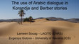 Research paper thumbnail of The use of Arabic dialogue in Korandje and Berber stories