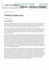Research paper thumbnail of Witold Gombrowicz